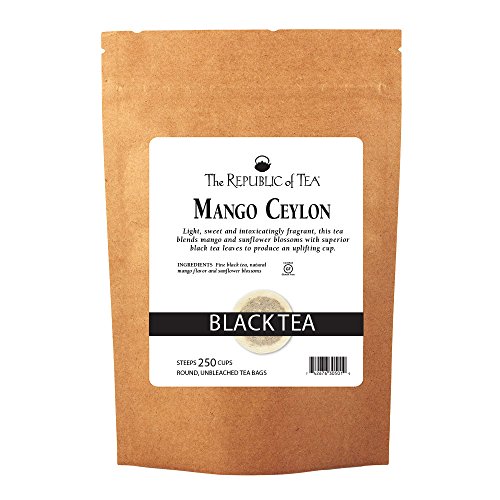 The Republic of Tea u2013 Mango Ceylon Black Tea, Metabolic Frolic Tea, 50 Tea Bags