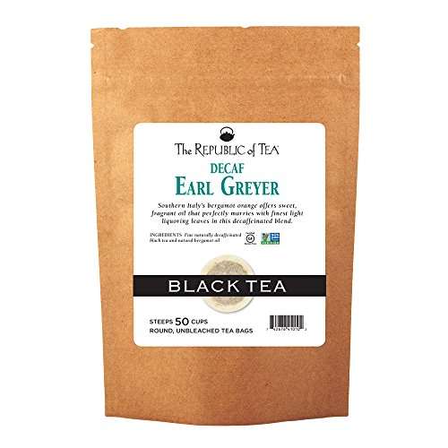 The Republic of Tea Decaf Apricot Black Tea, 50 Tea Bags, Gourmet, Naturally Decaffeinated