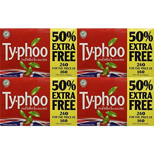 Typhoo tea bags (160Bags plus 80 Bags ) 480 teabags (Pack of 2)