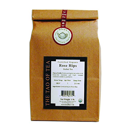 The Tao of Tea Rose Hips, Certified Organic Herbal Tea, 1-Pounds
