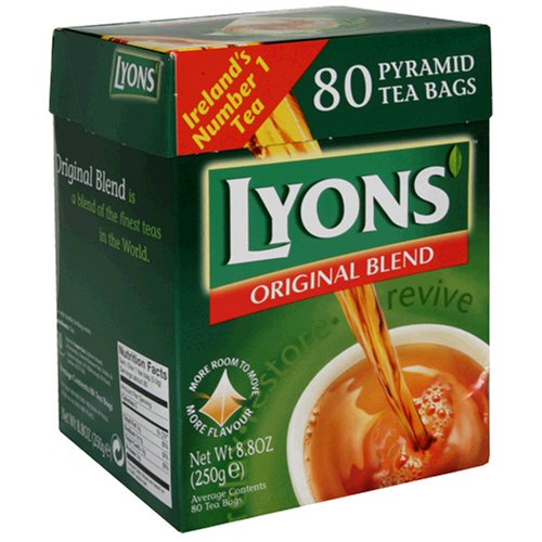 Lyons Pyramid Tea, Gold Blend, Tea Bagss, 80-Count Package (Pack of 3)