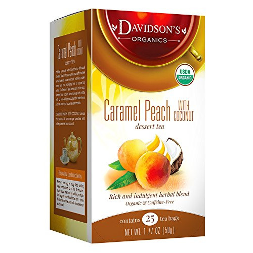 Davidsons Tea Caramel Peach Coconut 25 Count Bag