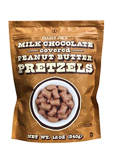 Trader Joes Milk Chocolate covered Peanut Butter Pretzels 12 OZ (340g)