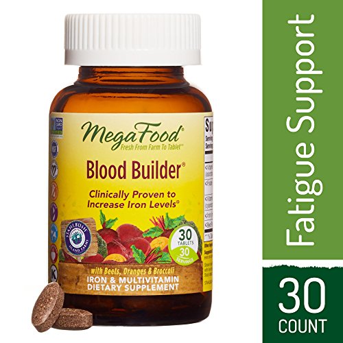 MegaFood - Blood Builder, Energy Boosting Iron Supplement, 180 Tablets