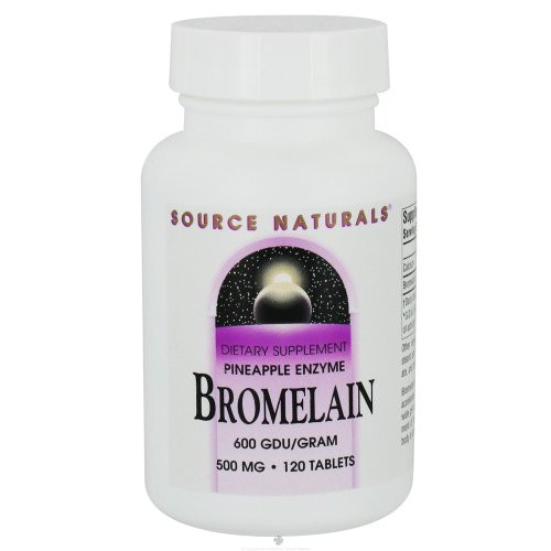 Source Naturals - Bromelain Pineapple Enzyme 600 GDU/Gram 500 mg.