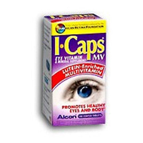 ICaps® MV - Eye Vitamin and Mineral Supplement with Lutein - 200 IU / 256 mg Strength - Tablet - 100 per Bottle-McK