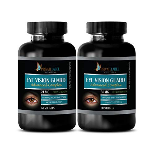 Eye Supplements for Adults - Eye Vision Guard 24 MG - Advanced Complex - Lutein Supplements zeaxanthin - 2 Bottles 120 Softgels