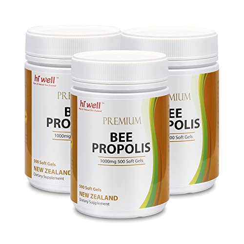 (Pack of 3) Hi Well Premium Bee Propolis 500Softgels