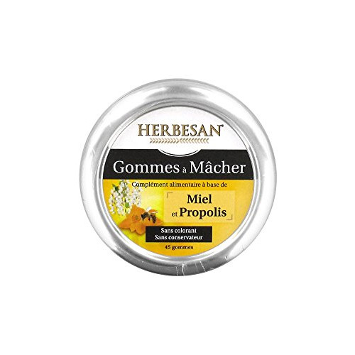 Herbesan Propolis Honey Gums to Chew 45 Gums