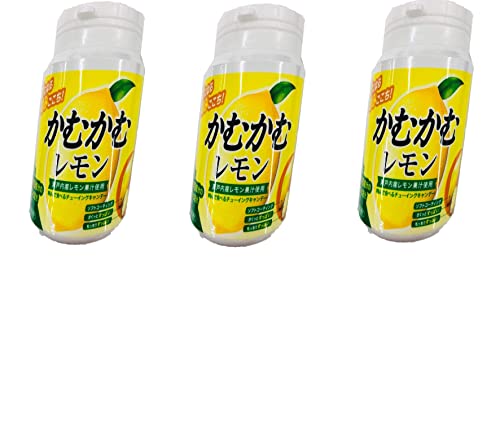 씹어먹는 레몬 보틀 120g x3개 일본사탕