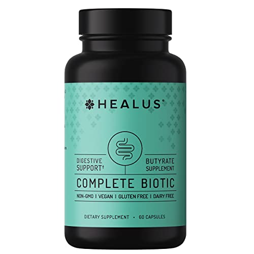 Healus Complete Biotic Tributyrin Based Butyrate Supplement. Advanced Absorption Technology. Postbiotic Support for Gut Health.