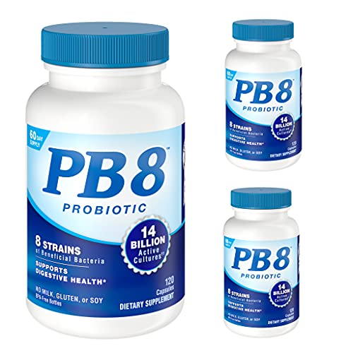 Nutrition Now - Pb 8 Probiotic Acidophilus - 120 Count, Pack of 3
