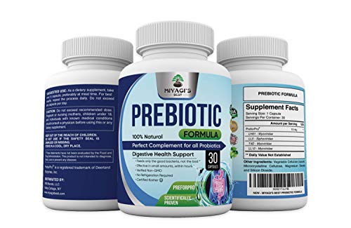 Miyagi Best PreBiotic Supplement with PreforPro Compliment Any Probiotic- Fuels Good Bacteria Growth to Promote Healthy Digestion, 30 Count (1 Month Supply)