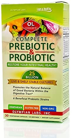 Olympian Labs Complete Prebiotic and Probiotic Supplement (Extra Strength)