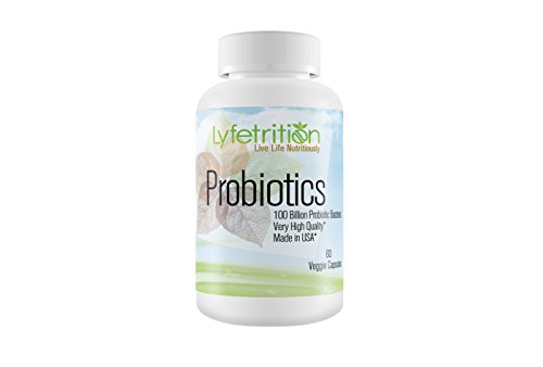 Absonutrix Lyfetrition Probiotics 60 Capsules 100 Billion Probiotic Veggie Capsule