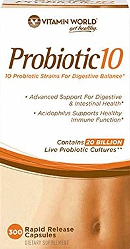 Vitamin World Probiotic 10 300 Capsules