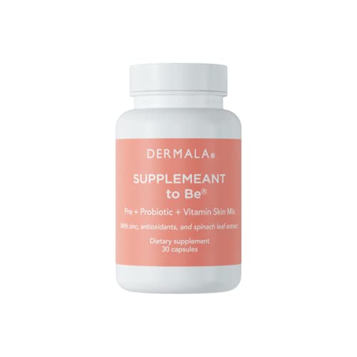 #FOBO SUPPLEMEANT to Be, Daily of Prebiotics, Probiotics & Vitamin Skin Mix with Zinc, Vitamins by Dermala - Get Clear, Acne-Free, Radiant Skin Through Balancing Your Gut