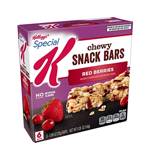 Special K Chewy Snack Bars, Red Berries, with Dried Cranberries, 5.28 oz (6 Count)