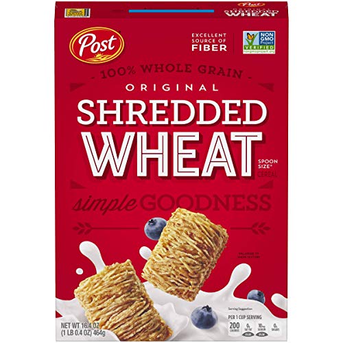 Post Spoon Size Shredded Wheat Cereal, 16.4 Ounce -- 6 per case.