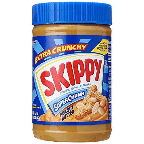 Skippy Peanut Butter Super Chunky, 16.3 oz (Pack of 2)
