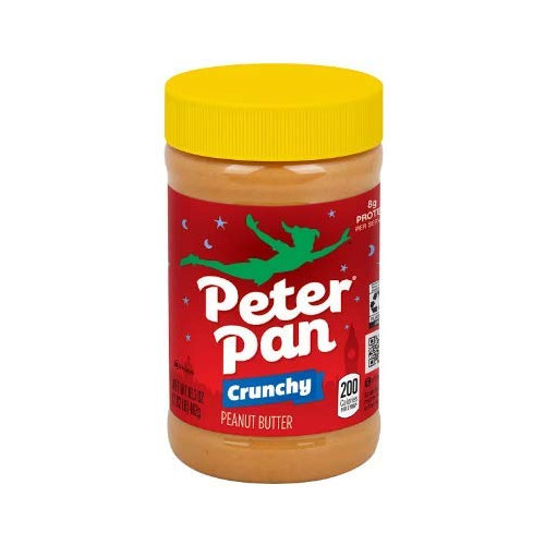 Peter Pan, 100% Natural, Crunchy Peanut Butter, 16.3oz Jar (Pack of 3)