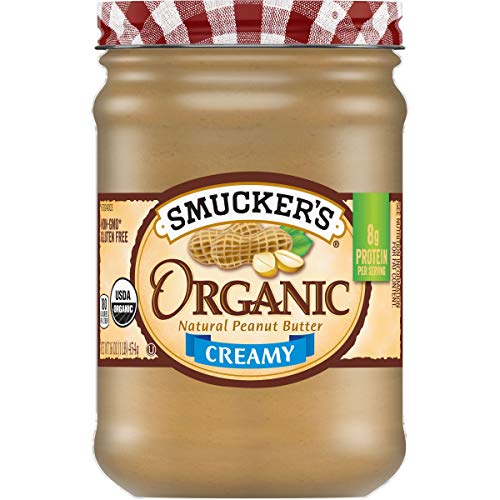 Smuckers Organic Natural Creamy Peanut Butter, 16 Ounces