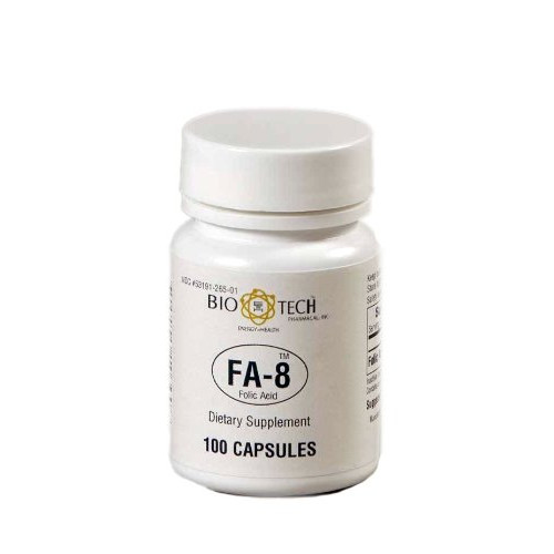 Bio-Tech- FA-8 Folic Acid 800 mcg 100 caps