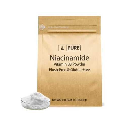 Pure Original Ingredients Niacinamide 4oz Flush-Free, Gluten-Free