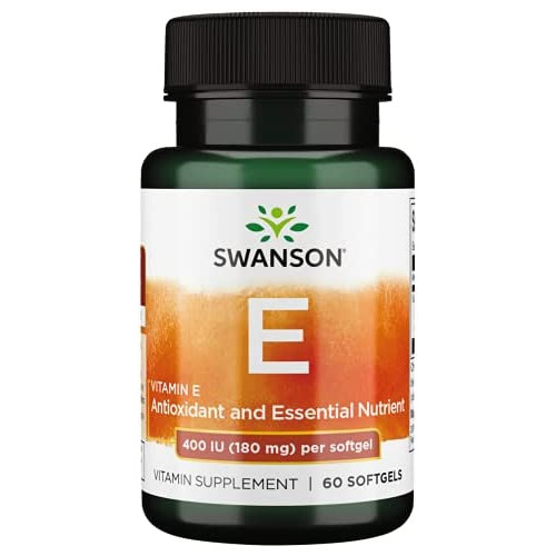 Swanson Vitamin E 400 Iu 400 Iu (268 Milligrams) 60 Sgels
