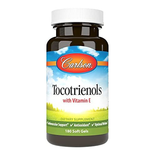 Carlson - Tocotrienols, Vitamin E, Circulation Support & Optimal Wellness, Antioxidant, 30 Soft gels
