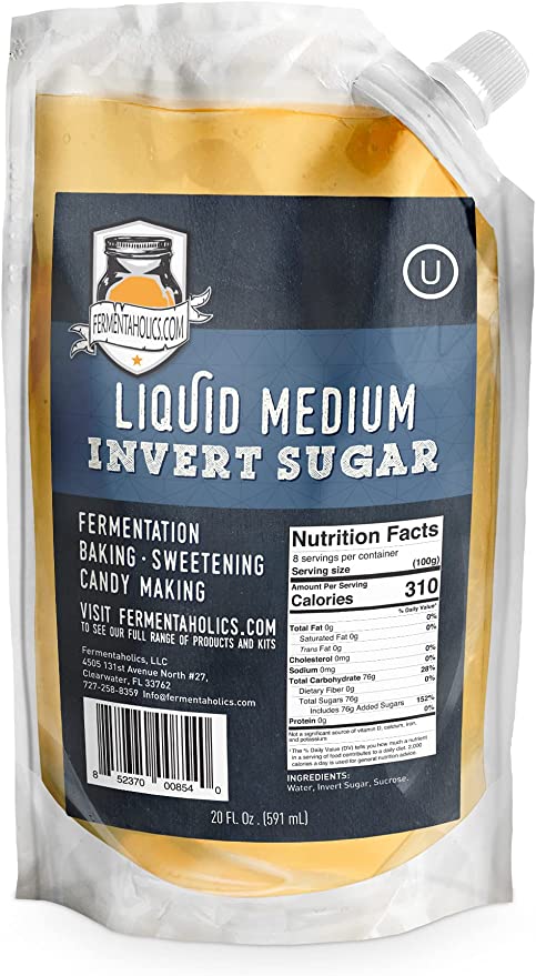 리퀴드 인버터 설탕 시럽 - 제빵 발효 감미료 사탕 아이스트림에 적합 20온스