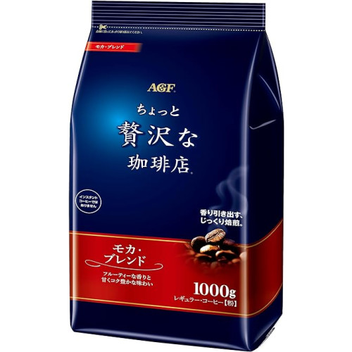 AGF 좀 호화로운 커피점 레귤러 커피 모카 블렌드 【 커피 가루] 1킬로그램 (x1)