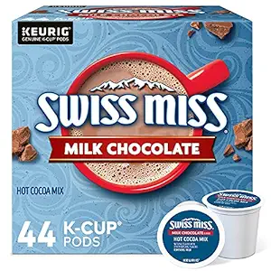 핫초코 Swiss Miss Milk Chocolate Hot Cocoa, Keurig Single-Serve K-Cup Pods, 44 Count